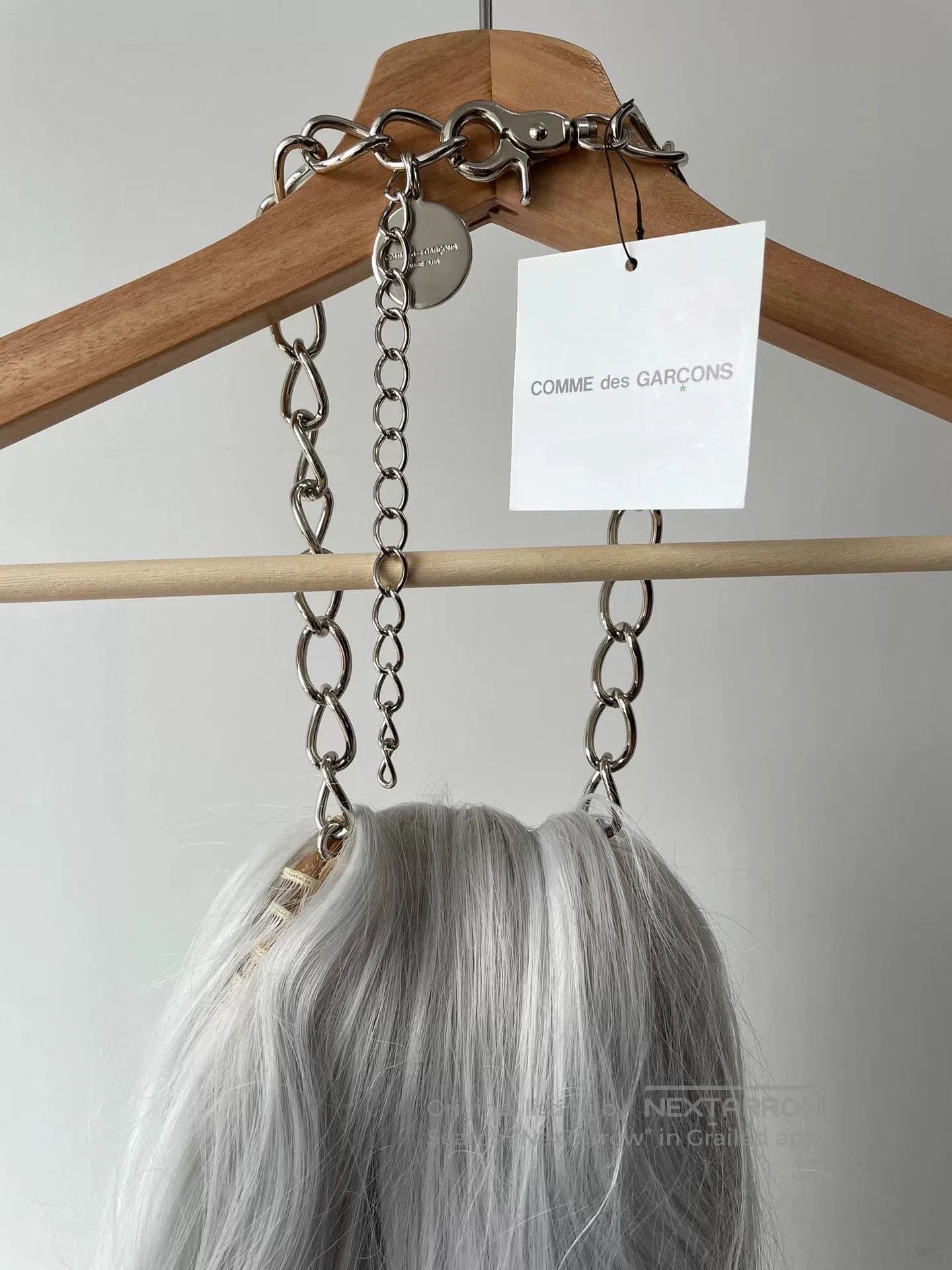 Comme des Garcons Comme des Garcons Silver Wig Necklace. Size ONE SIZE - 4 Thumbnail