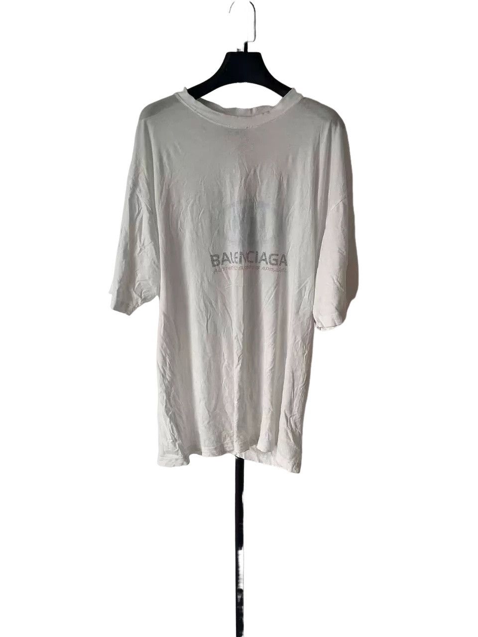 Balenciaga Balenciaga Blue Logo Sports Apparel T-Shirt S Size US S / EU 44-46 / 1 - 1 Thumbnail