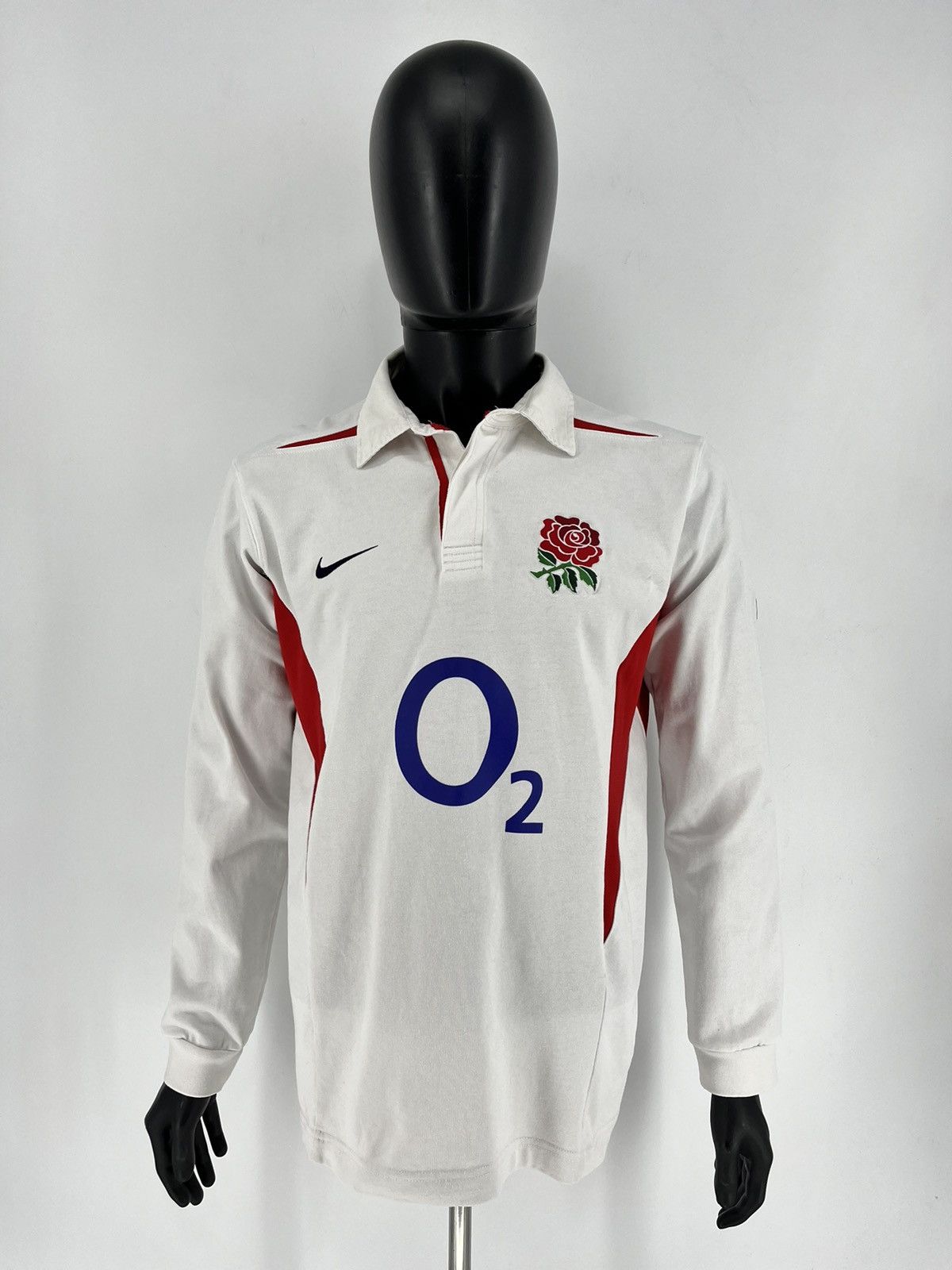 Nike Vintage Nike O2 England Rare Rugby Long Sleeve Rose Size US M / EU 48-50 / 2 - 2 Thumbnail