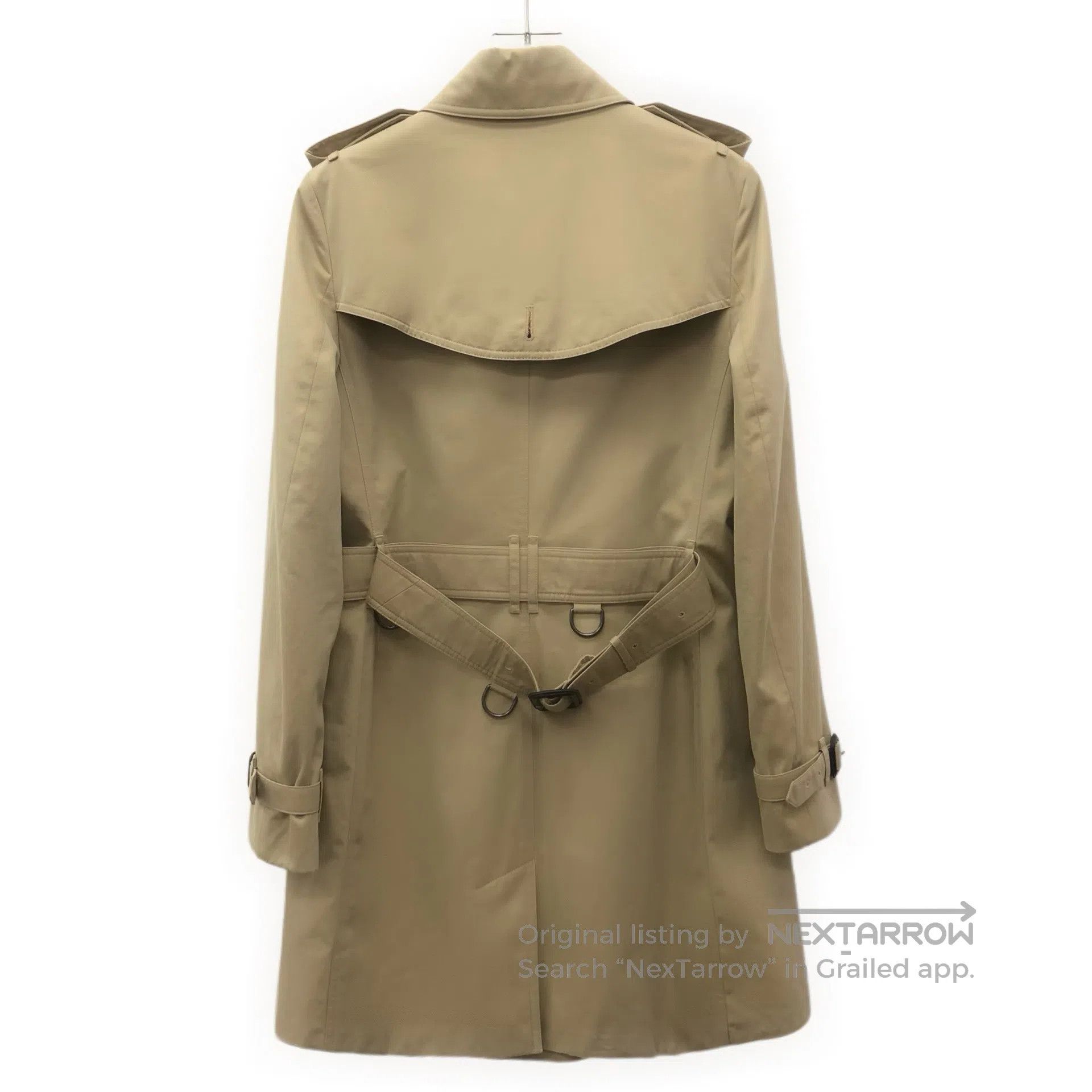 Burberry Burberry Brown Lapel Double-breasted Long-sleeve Belted Tr Size XS / US 0-2 / IT 36-38 - 2 Thumbnail