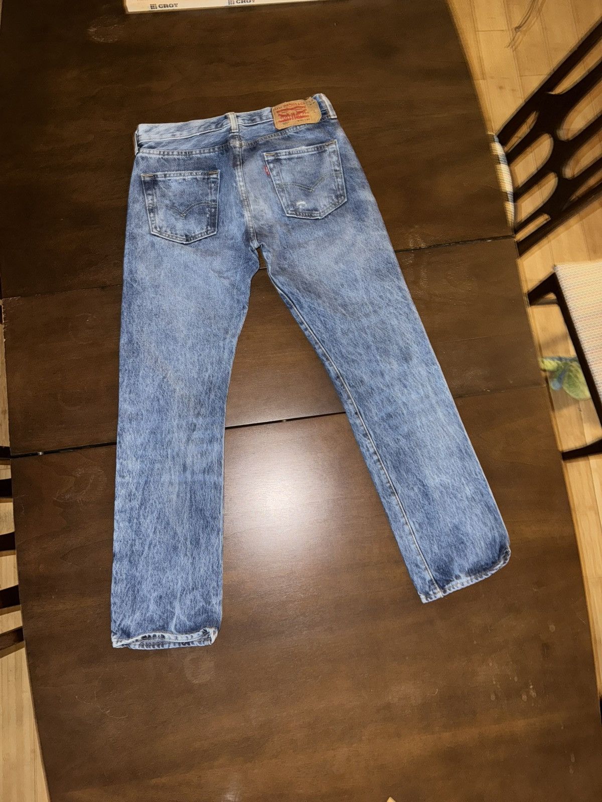 Levi's × Levi's Vintage Clothing × Vintage Levi’s 501’s distressed vintage jeans Size US 30 / EU 46 - 6 Thumbnail