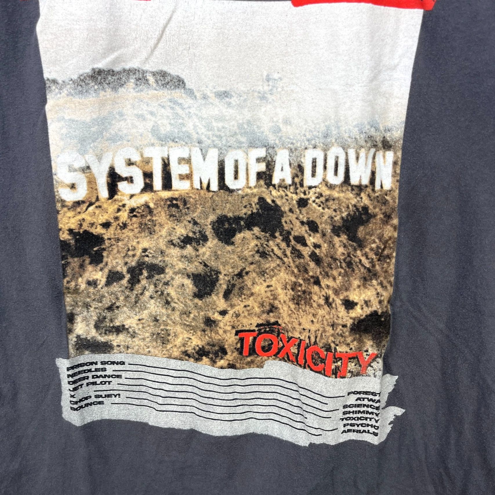 Vintage VINTAGE System of a Down Toxicity T Shirt Large Men Gray 90s Concert Merch Mens Size US L / EU 52-54 / 3 - 3 Thumbnail
