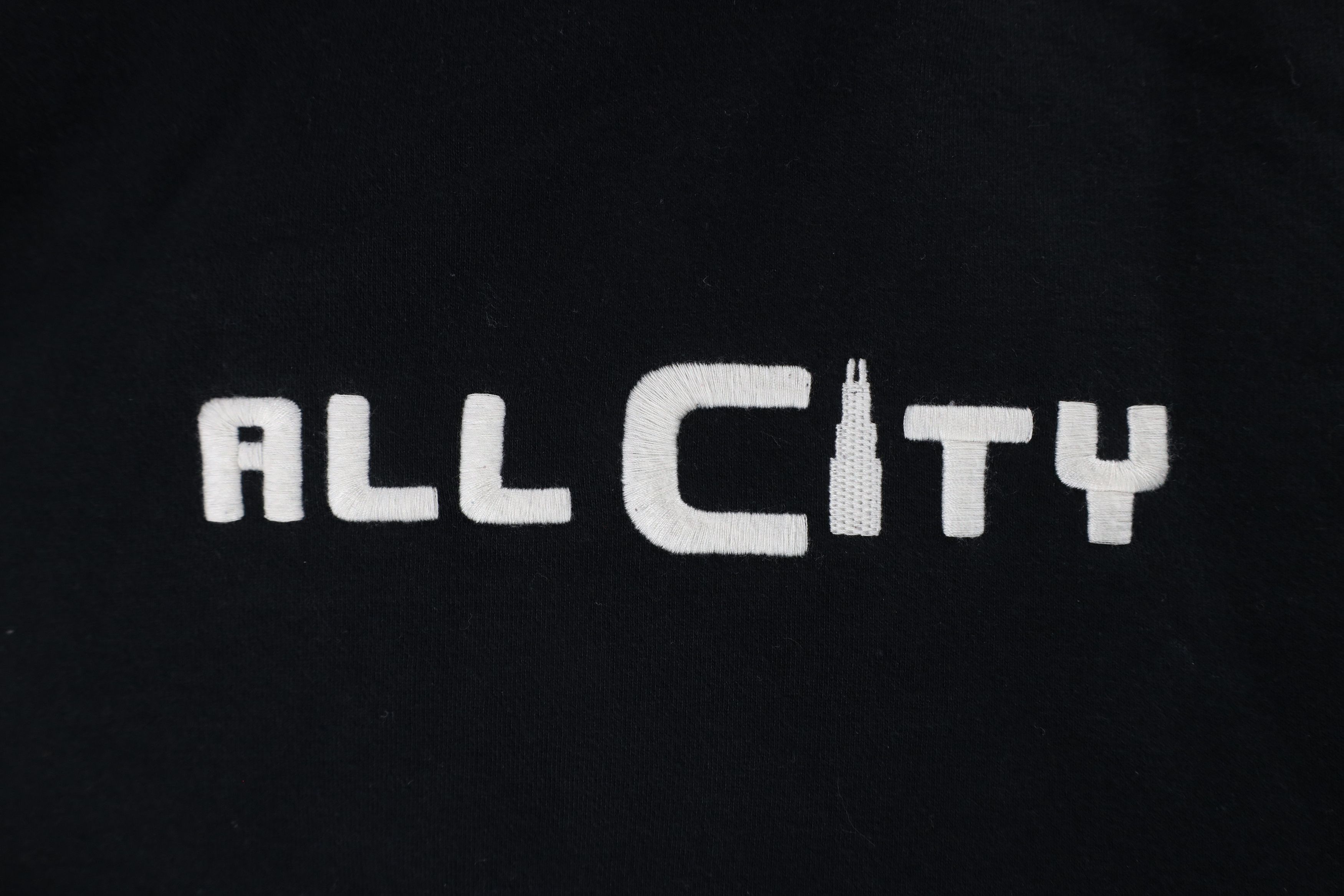 Vintage Just Don All City Out Taped Logo Heavyweight Hoodie Black Size S / US 4 / IT 40 - 6 Thumbnail