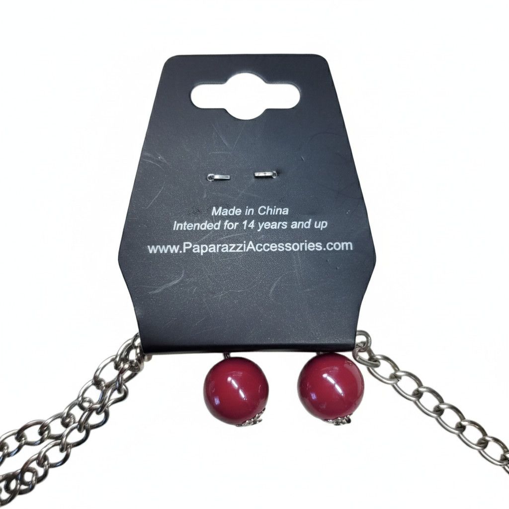 Other Paparazzi Set 16-18" Necklace Earrings Hearts Flowers Charm Size ONE SIZE - 9 Thumbnail