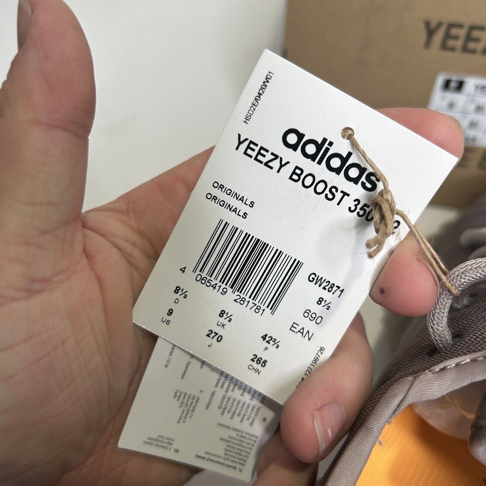 Adidas adidas Yeezy Boost 350 V2 “Mono Mist” 2024 Size US 9 / EU 42 - 6 Thumbnail