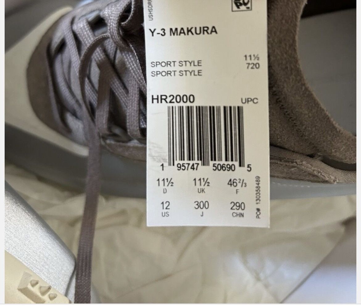 Y-3 Makura Leather Suede sneaker new Size US 12 / EU 45 - 4 Thumbnail