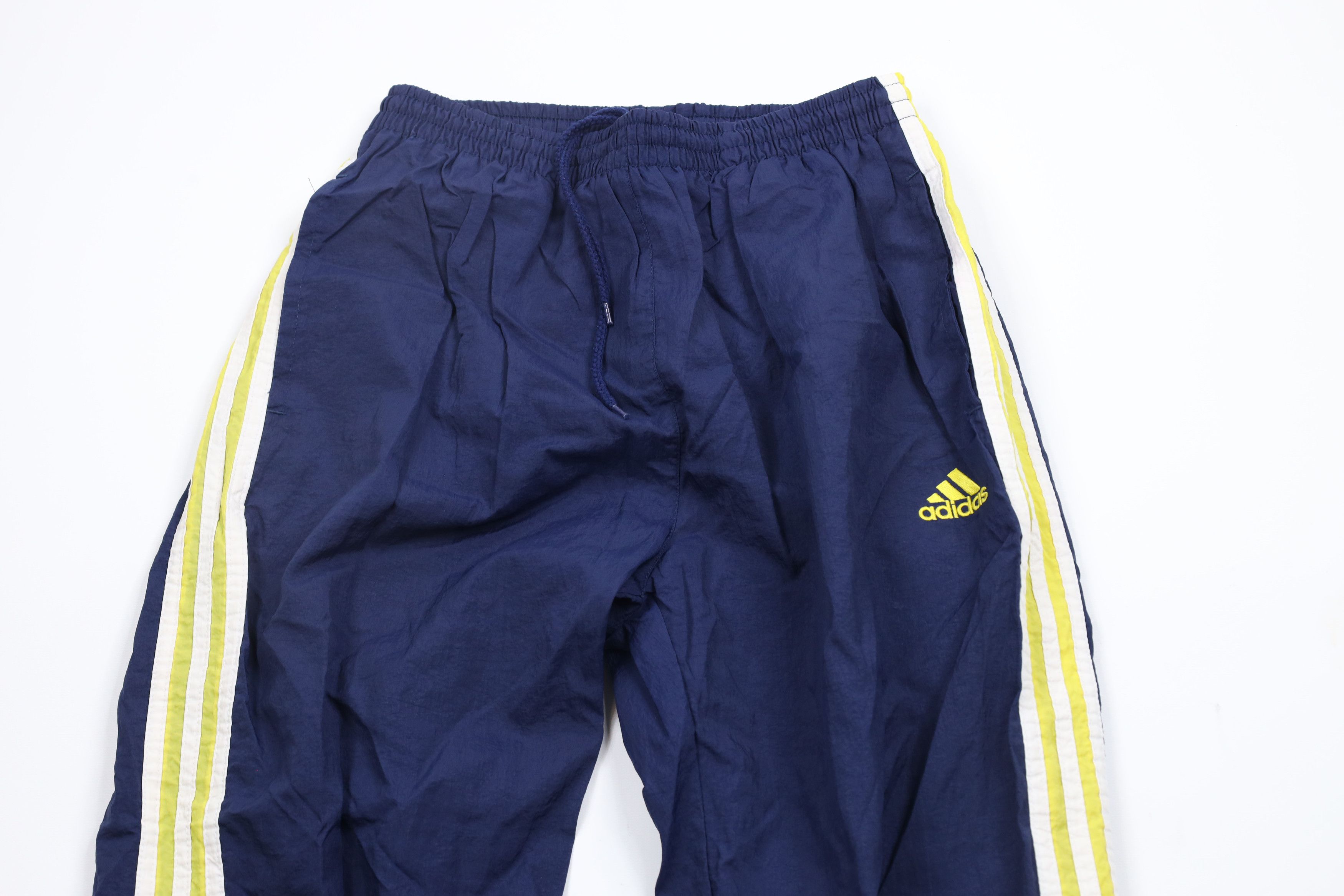Adidas × Vintage Vintage 90s Adidas Striped Lined Nylon Joggers Pants Blue Size US 32 / EU 48 - 2 Thumbnail