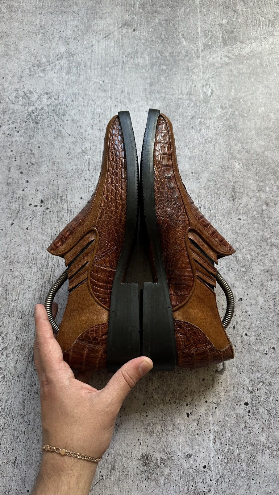 J.M. Weston J.M. Weston Very Rare Vintage Alligator Leather Formal Shoes Size US 8 / EU 41 - 10 Thumbnail