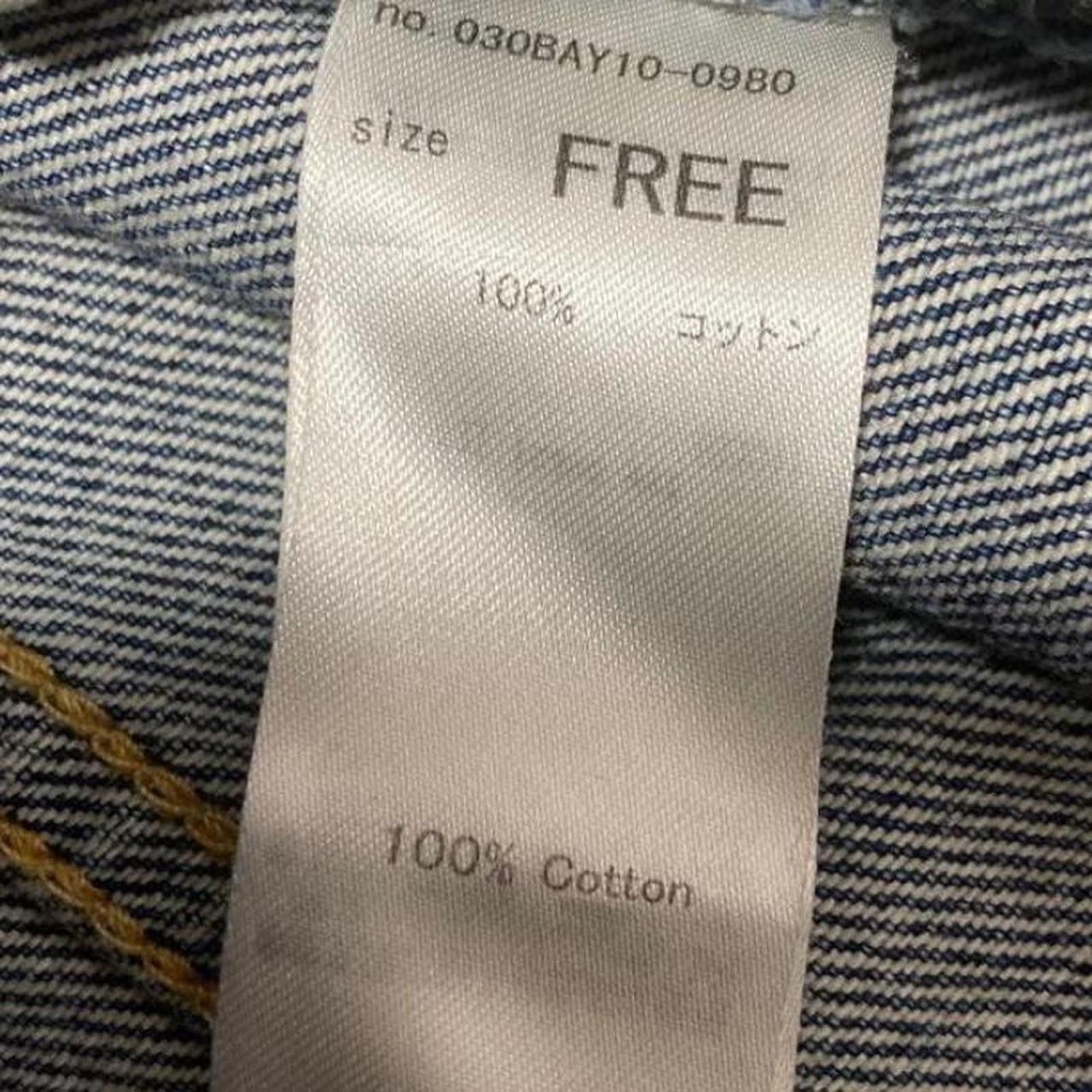 Other Vintage 2000s biker style denim jacket with back zipper Size XS / US 0-2 / IT 36-38 - 5 Thumbnail
