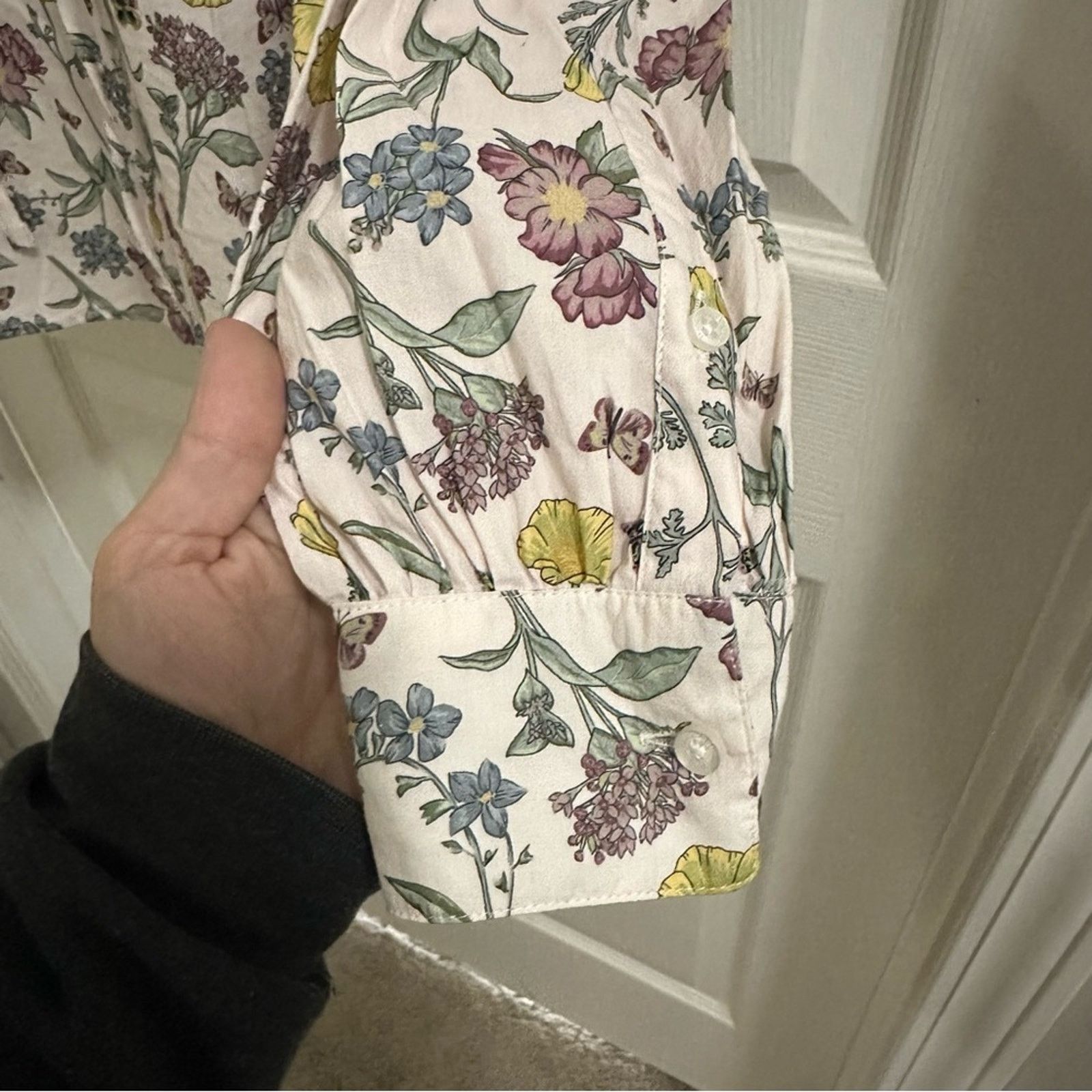 Barbour BARBOUR Esme Floral Long Sleeve Blouse Top Women’s size 4 Size S / US 4 / IT 40 - 3 Thumbnail