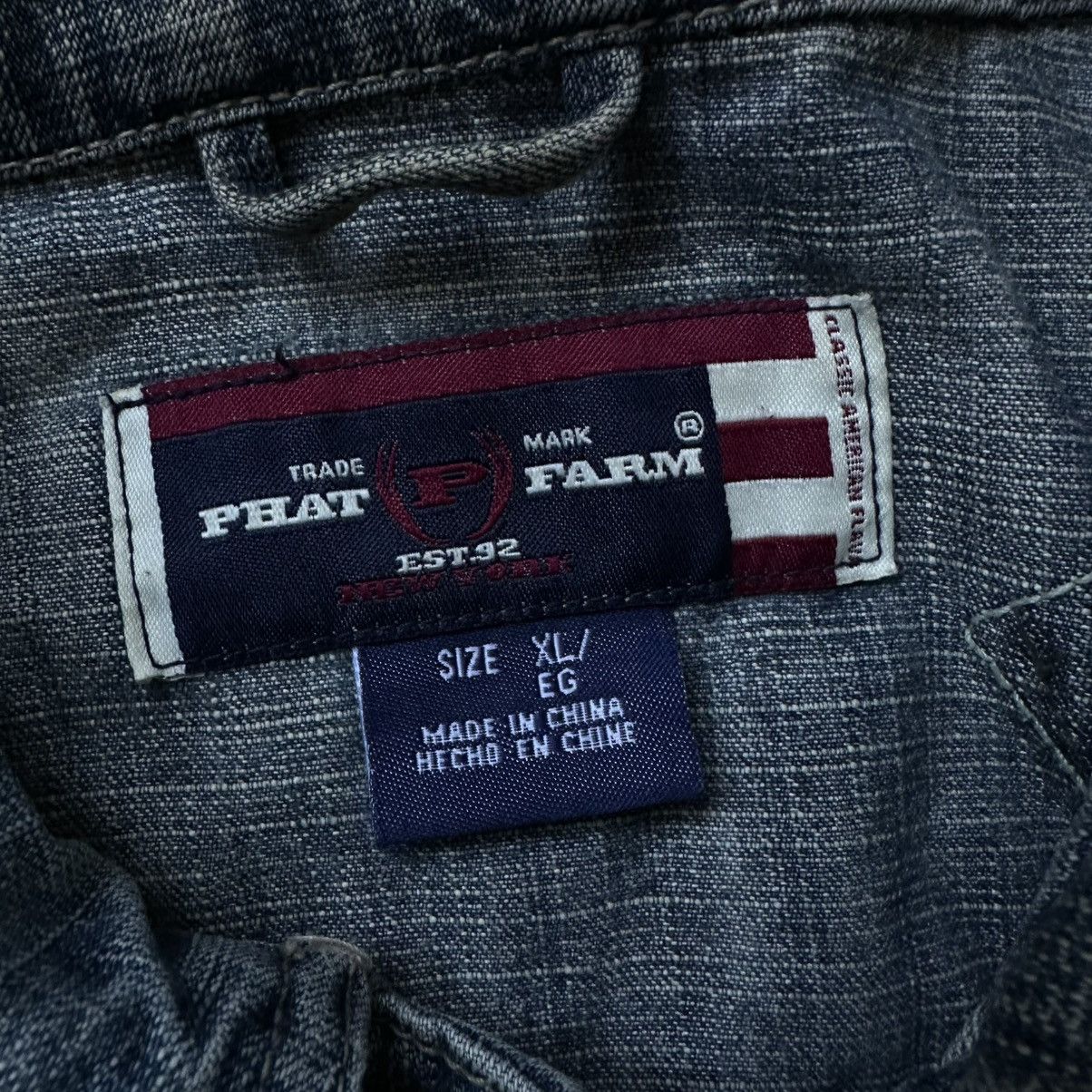 Phat Farm VTG Western Phat Farm Denim Jacket Size XL Man 90s USA Hype Size US XL / EU 56 / 4 - 13 Thumbnail