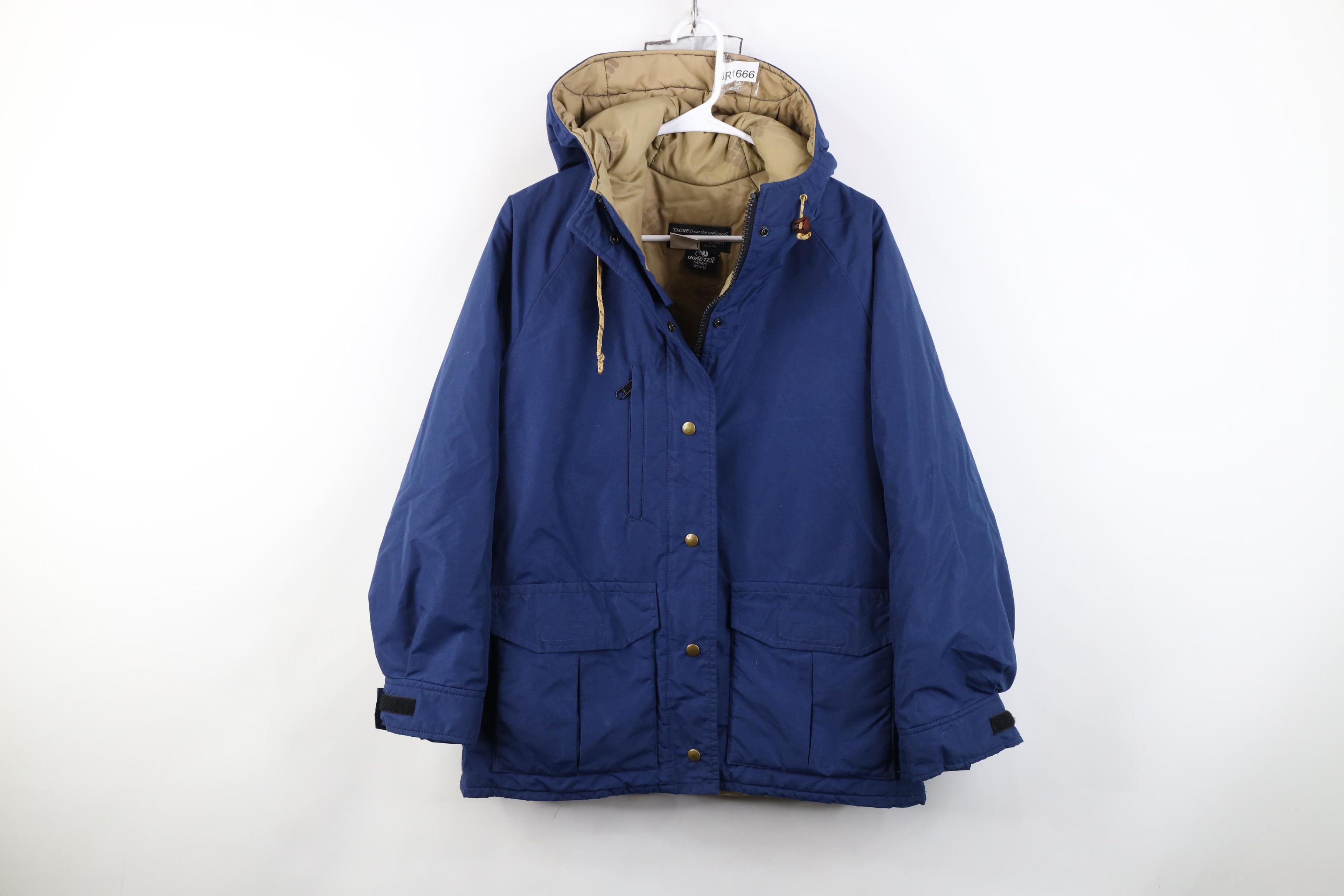 Vintage Vintage 80s Streetwear Waterproof Hooded Parka Jacket USA Size M / US 6-8 / IT 42-44 - 1 Thumbnail
