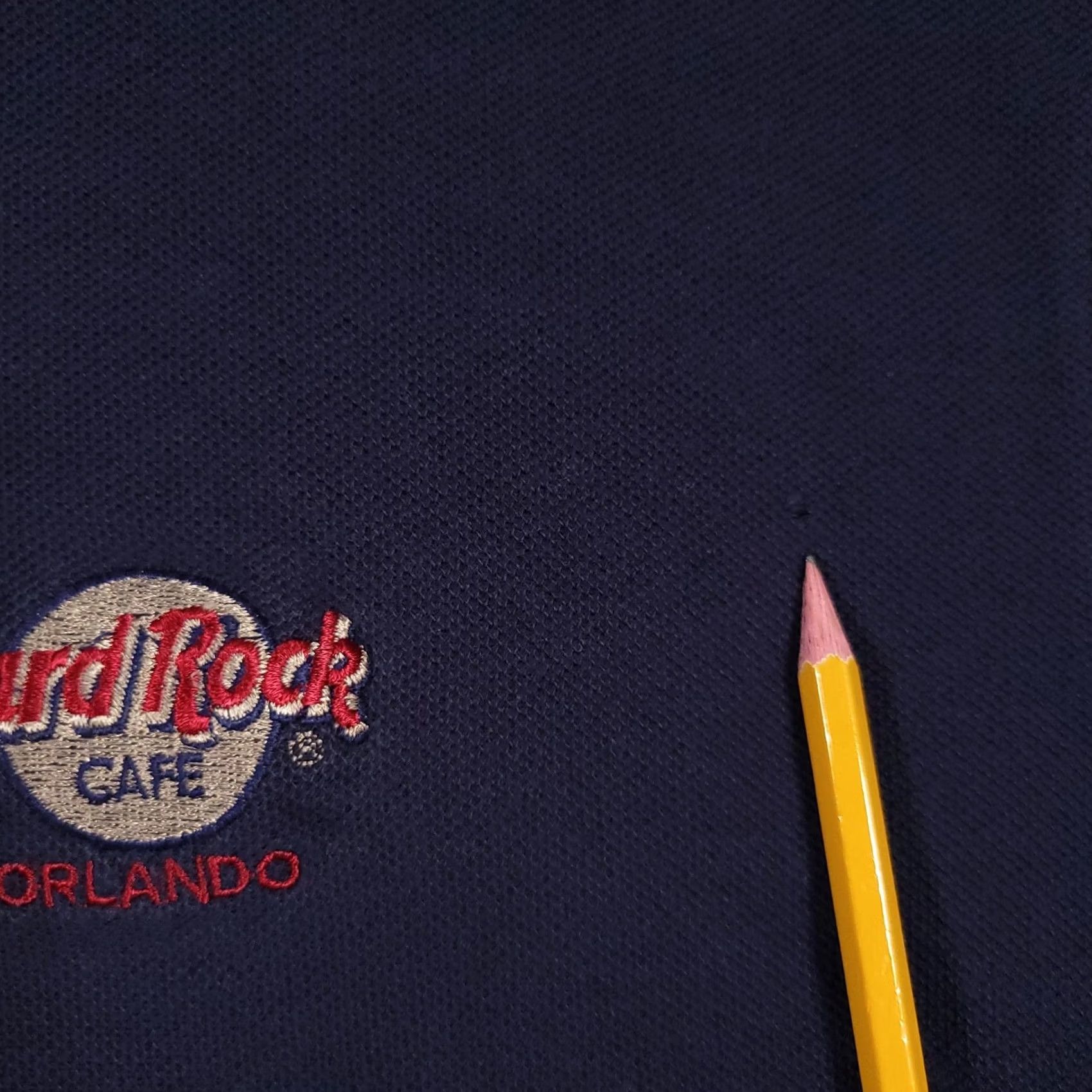 Hard Rock Cafe VINTAGE Hard Rock Cafe Orlando Polo Shirt Mens Large Navy Blue 100% Cotton Embroidered Logo Polo Size US L / EU 52-54 / 3 - 6 Thumbnail