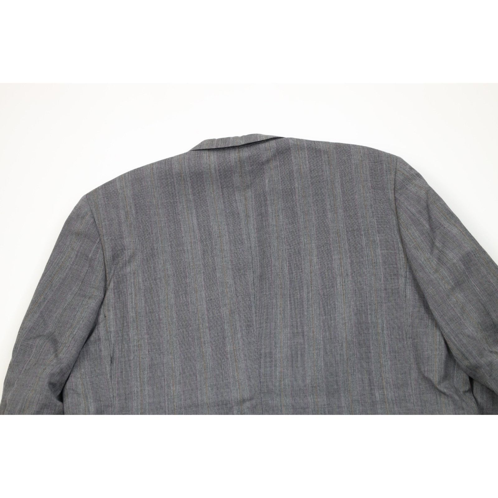 Vintage Vintage 90s Streetwear 2 Piece Wool Suit Wedding Striped Size 44L - 9 Thumbnail