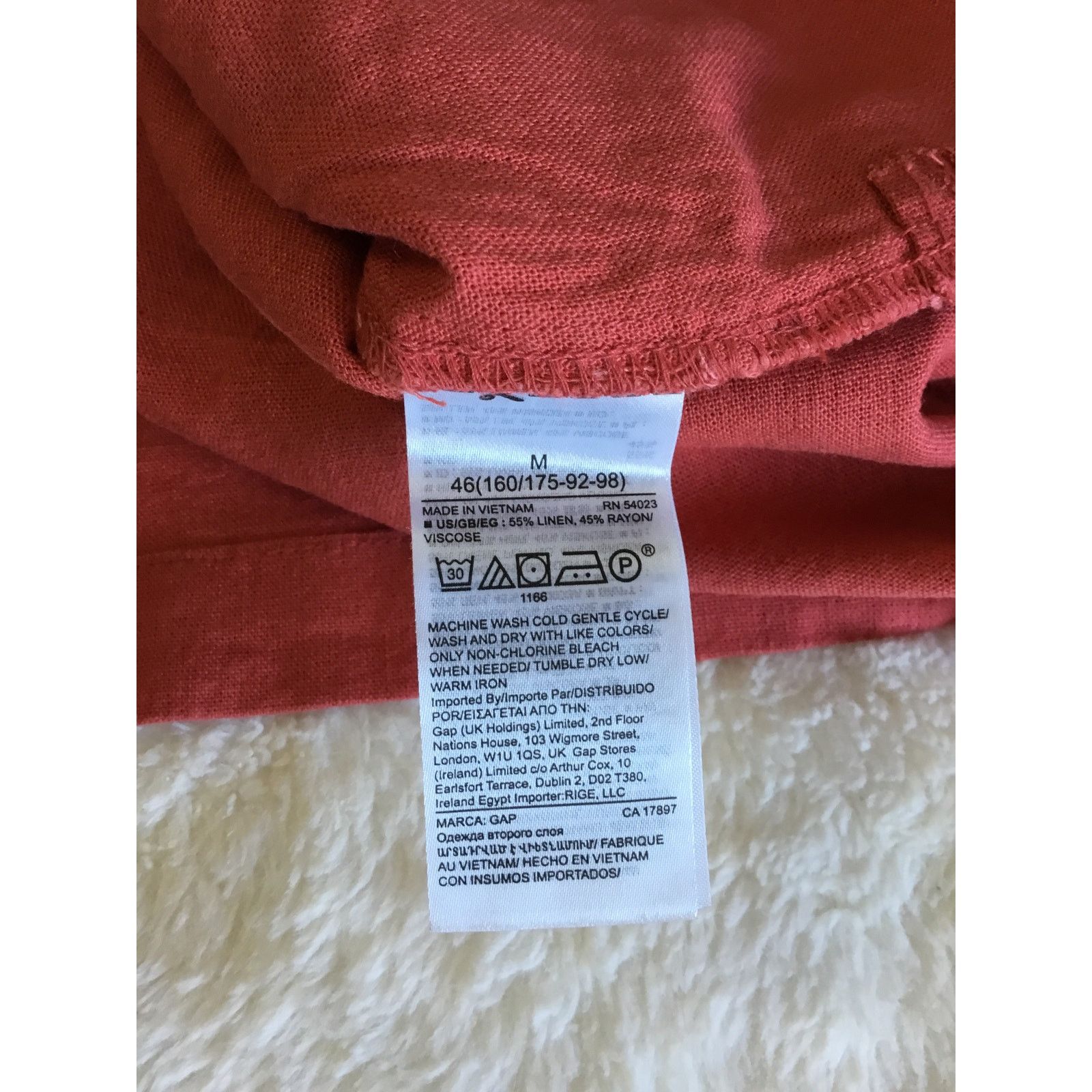 Gap GAP Factory Orange Desert Flower Pull-On Utility Shorts Size 32" / US 10 / IT 46 - 13 Thumbnail