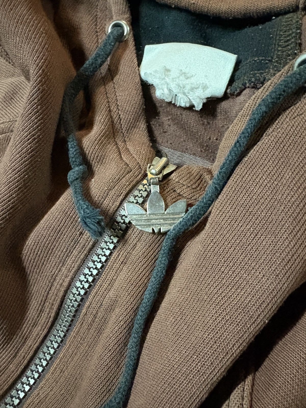 Adidas VTG 80’s Adidas Originals Oversized Kanye Style Hoodie Brown Size US L / EU 52-54 / 3 - 5 Thumbnail