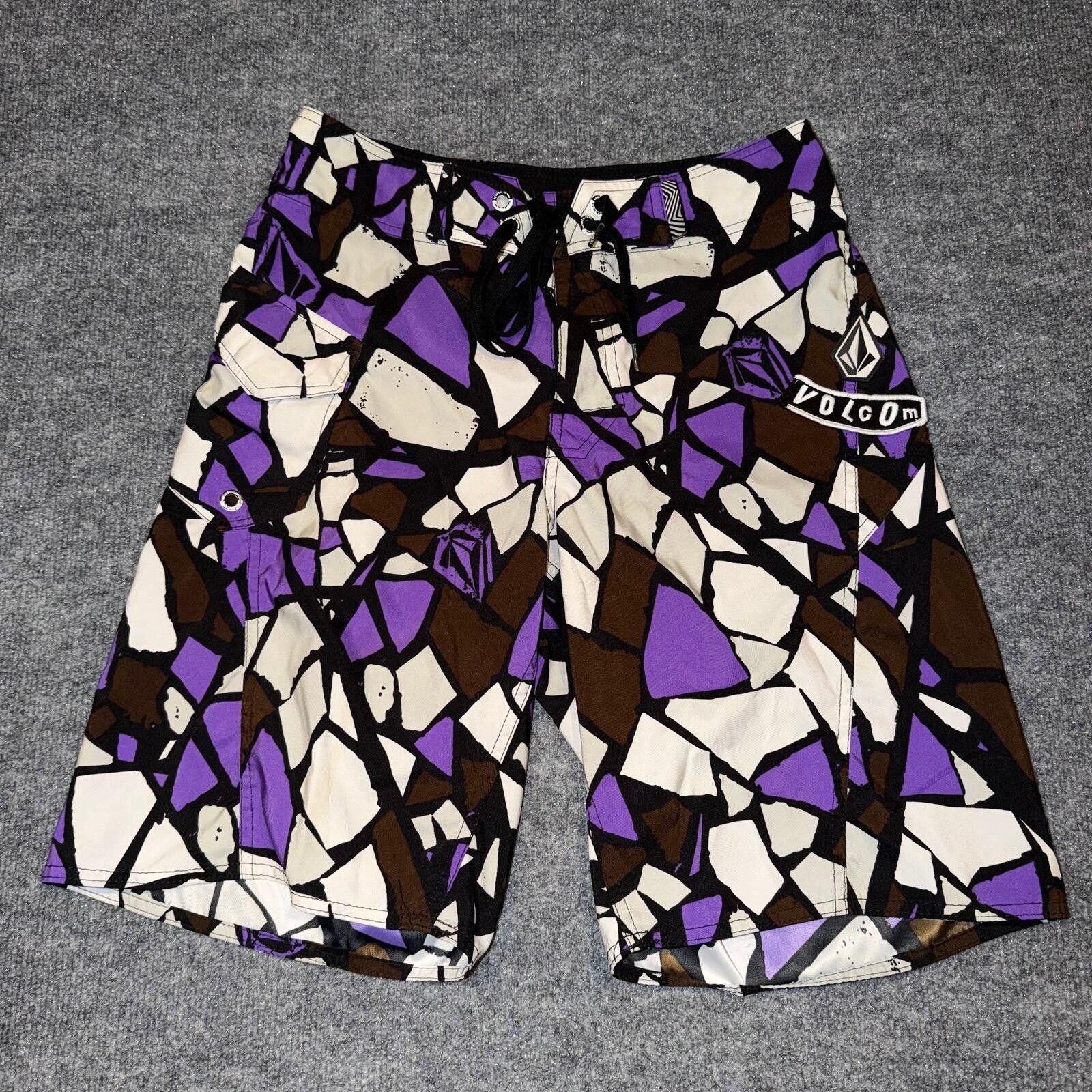 Volcom Volcom Purple Surf Board Shorts Mens SM 29 VTG Y2K 90s Rare Size US 30 / EU 46 - 1 Thumbnail