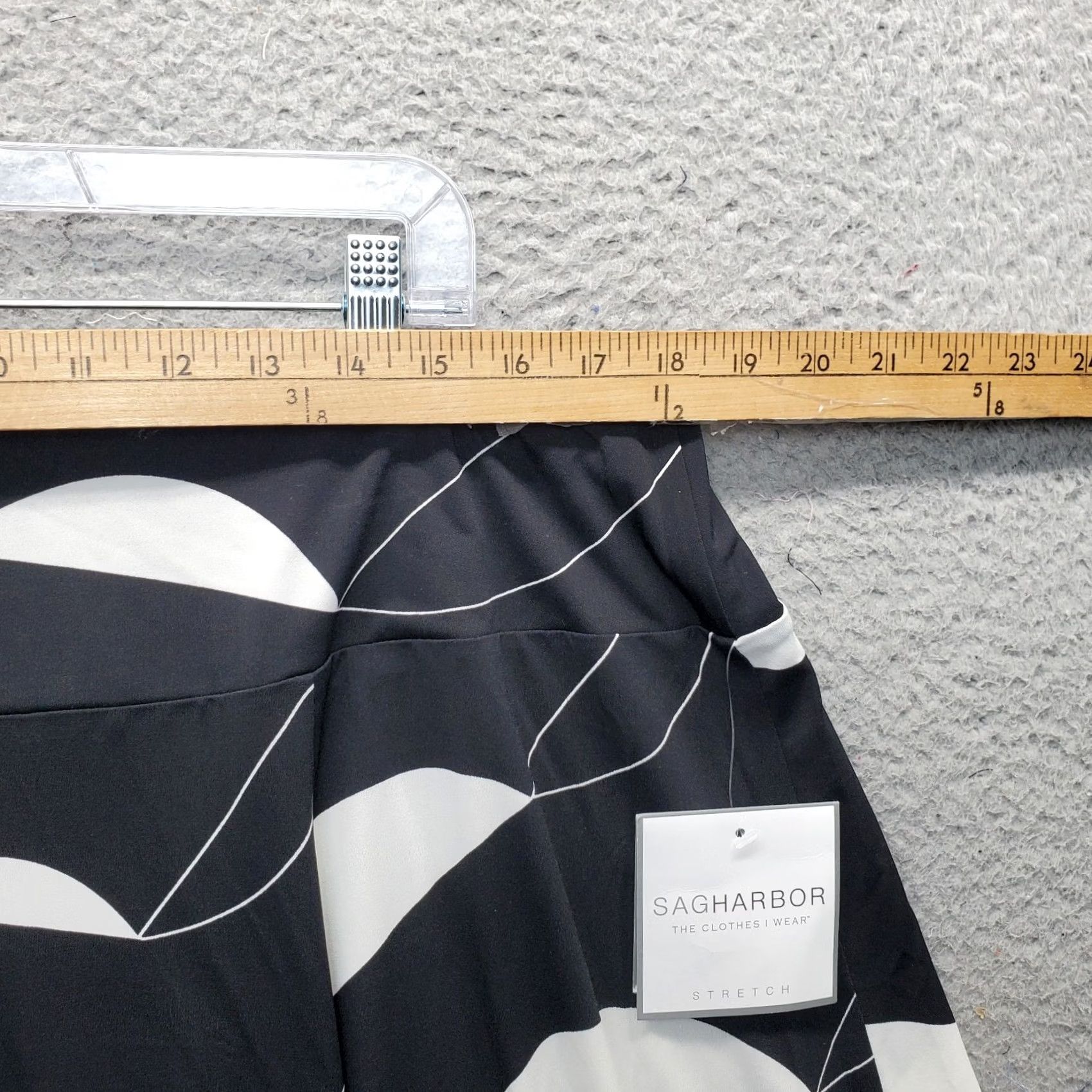 Vintage Sag Harbor Women Skirt XS XL Multi Geometric Stretch polyester Midi fabric Maxi? Size 40" / US 18 - 4 Thumbnail