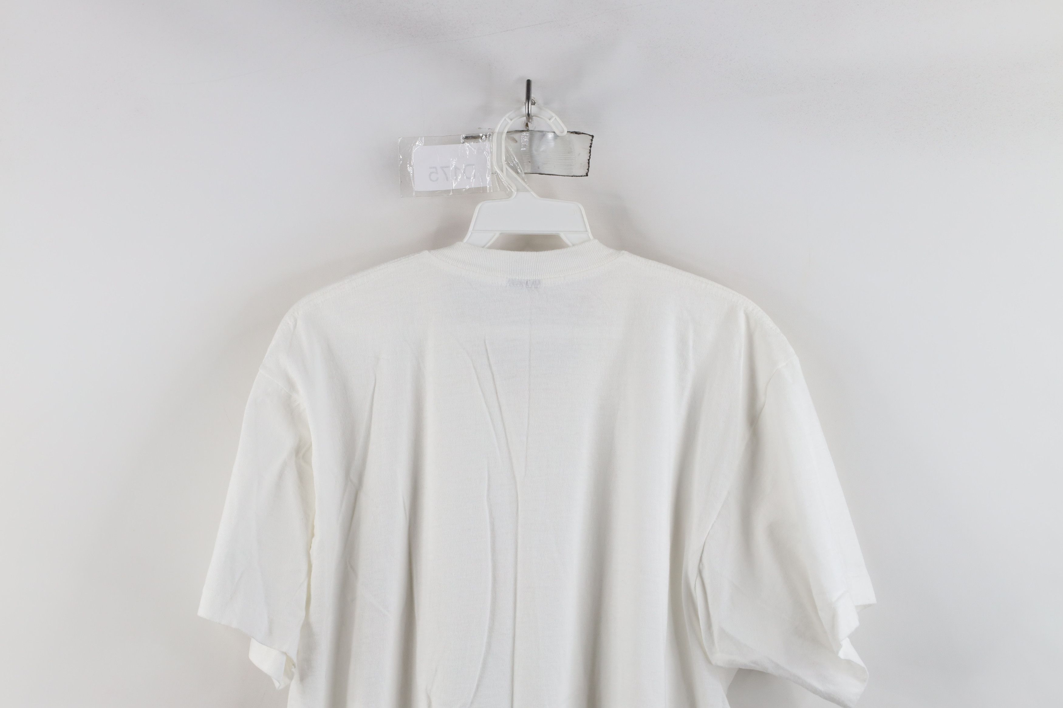Vintage Vintage 90s Streetwear Cotton Short Sleeve T-Shirt White USA Size US XL / EU 56 / 4 - 8 Thumbnail