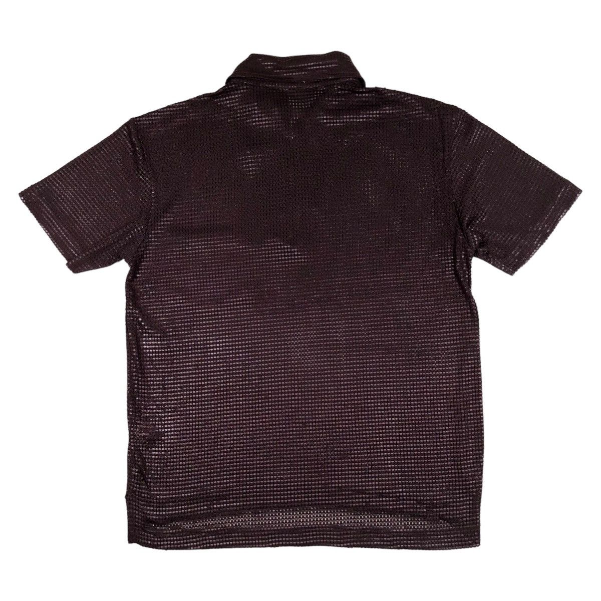 Japanese Brand Vintage 80s Jun Men Woven Transparent Mesh Half Zip Shirt Size US M / EU 48-50 / 2 - 7 Thumbnail