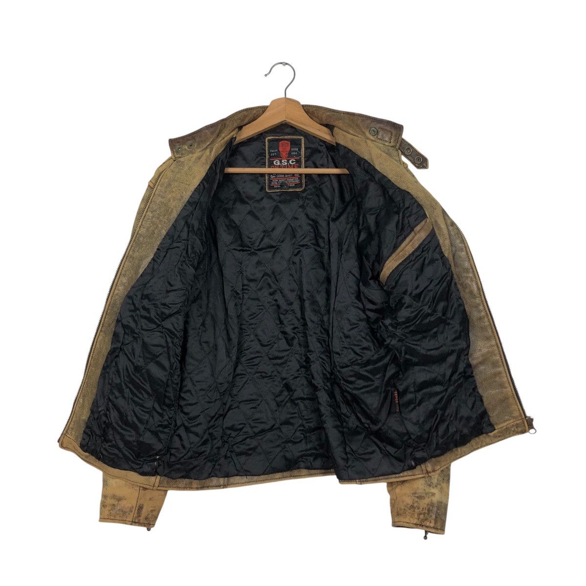 Japanese Brand 📌Vintage True Leather Biker Jacket On Time Road Master Rare Size US L / EU 52-54 / 3 - 14 Thumbnail