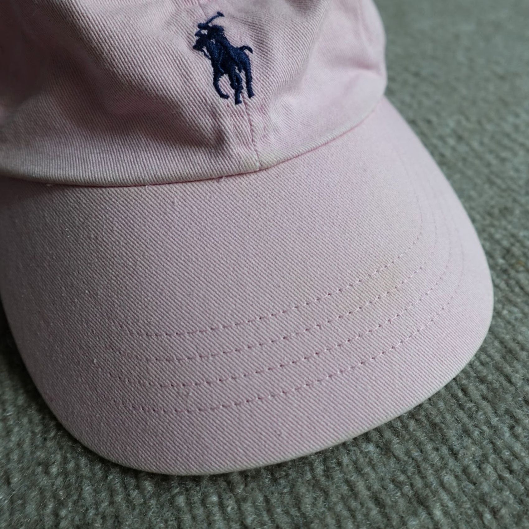 Polo Ralph Lauren VINTAGE Polo Ralph Lauren Hat Pink Dadhat Leather Strapback Baseball Cap Cotton Adjustable Men Pink 90s? Size US M / EU 48-50 / 2 - 3 Thumbnail