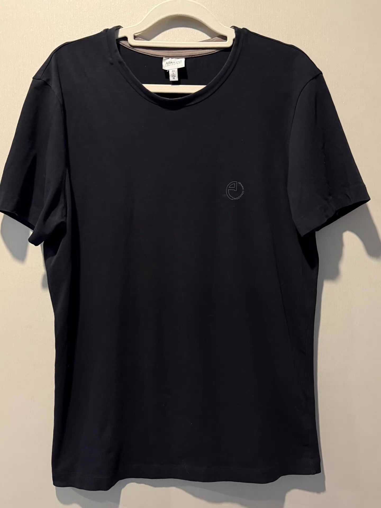 Armani ARMANI COLLEZIONI black short-sleeve T-shirt Ｑ20 Size US L / EU 52-54 / 3 - 2 Thumbnail