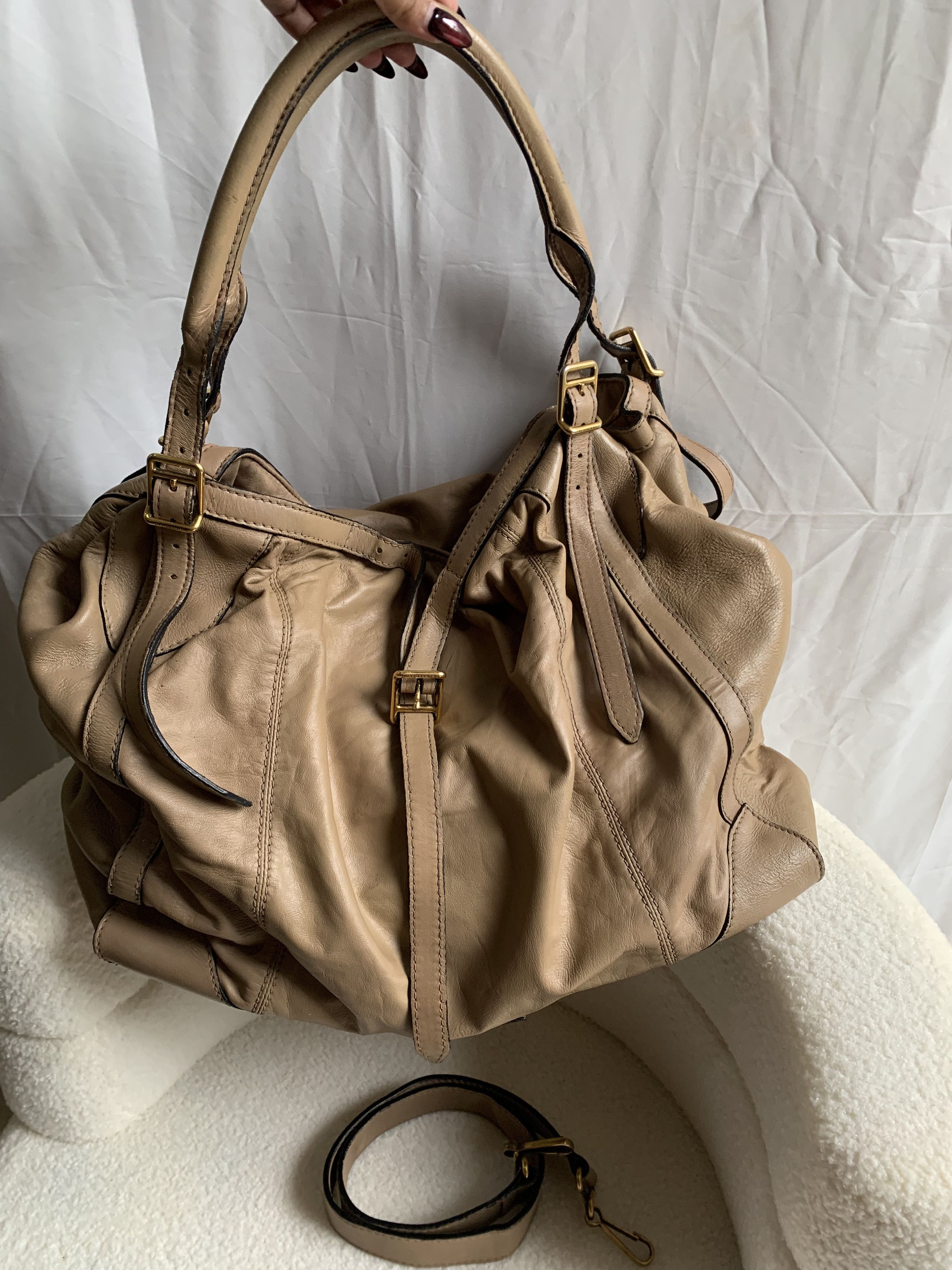 Burberry Auth Burberry Large Hobo Size ONE SIZE - 1 Thumbnail