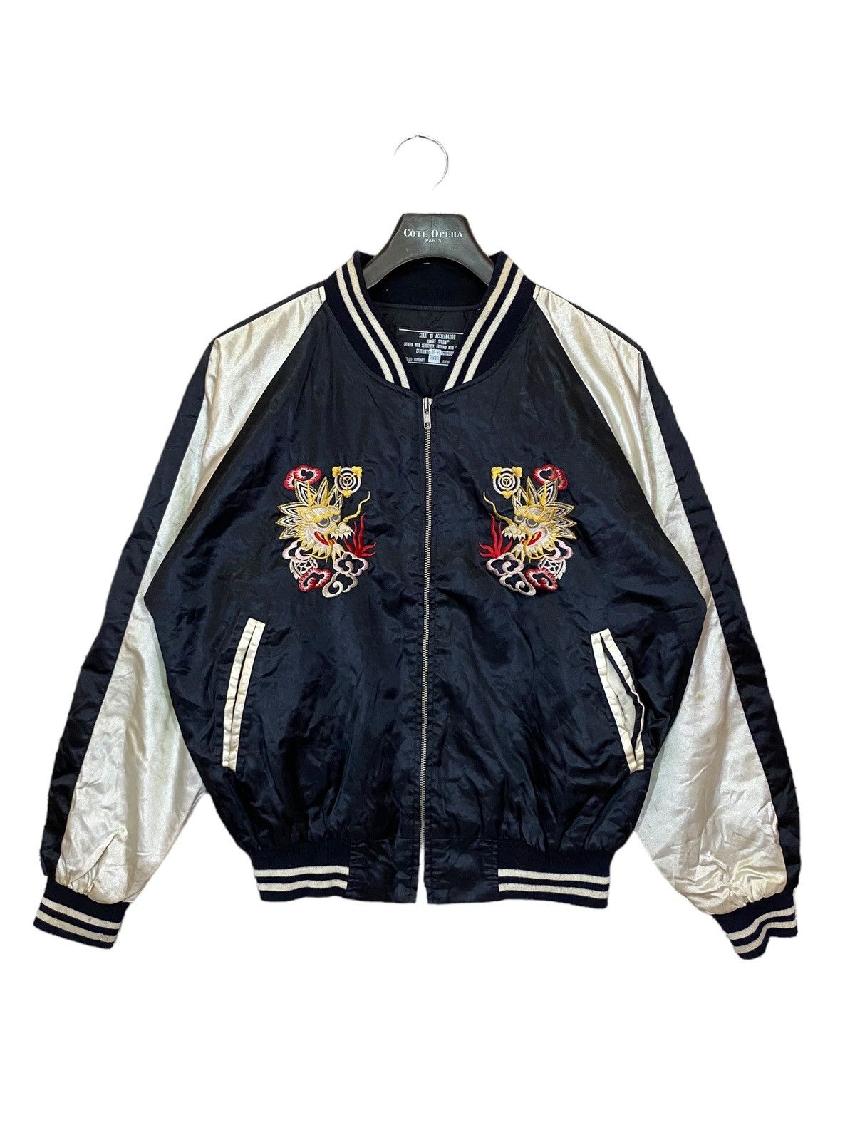 Japanese Brand × Traditional Weatherwear Sukajan dragon emboidery jacket satin nice design Size US XL / EU 56 / 4 - 2 Thumbnail