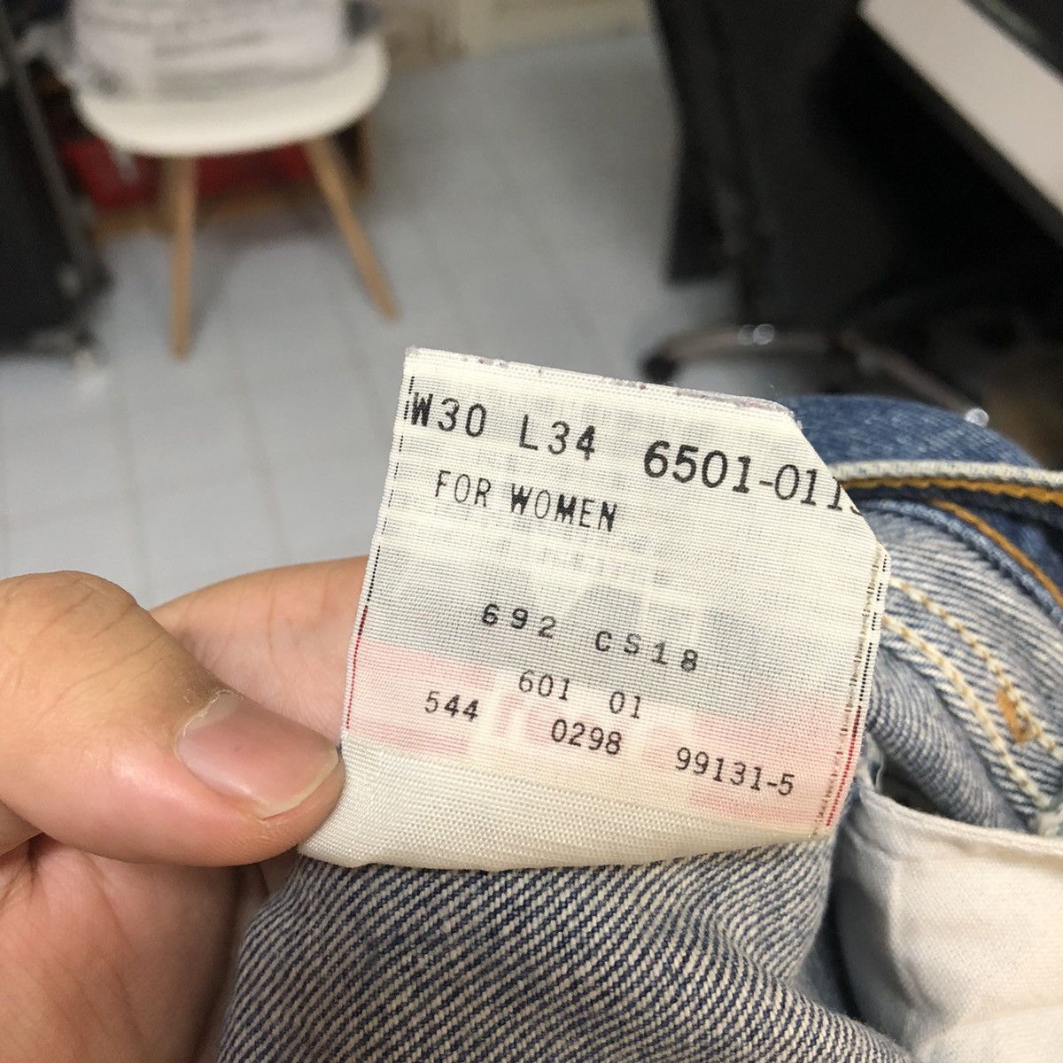 Levi's Levis 501 vintage Blue Denim Pants #A2603 Size US 30 / EU 46 - 21 Thumbnail