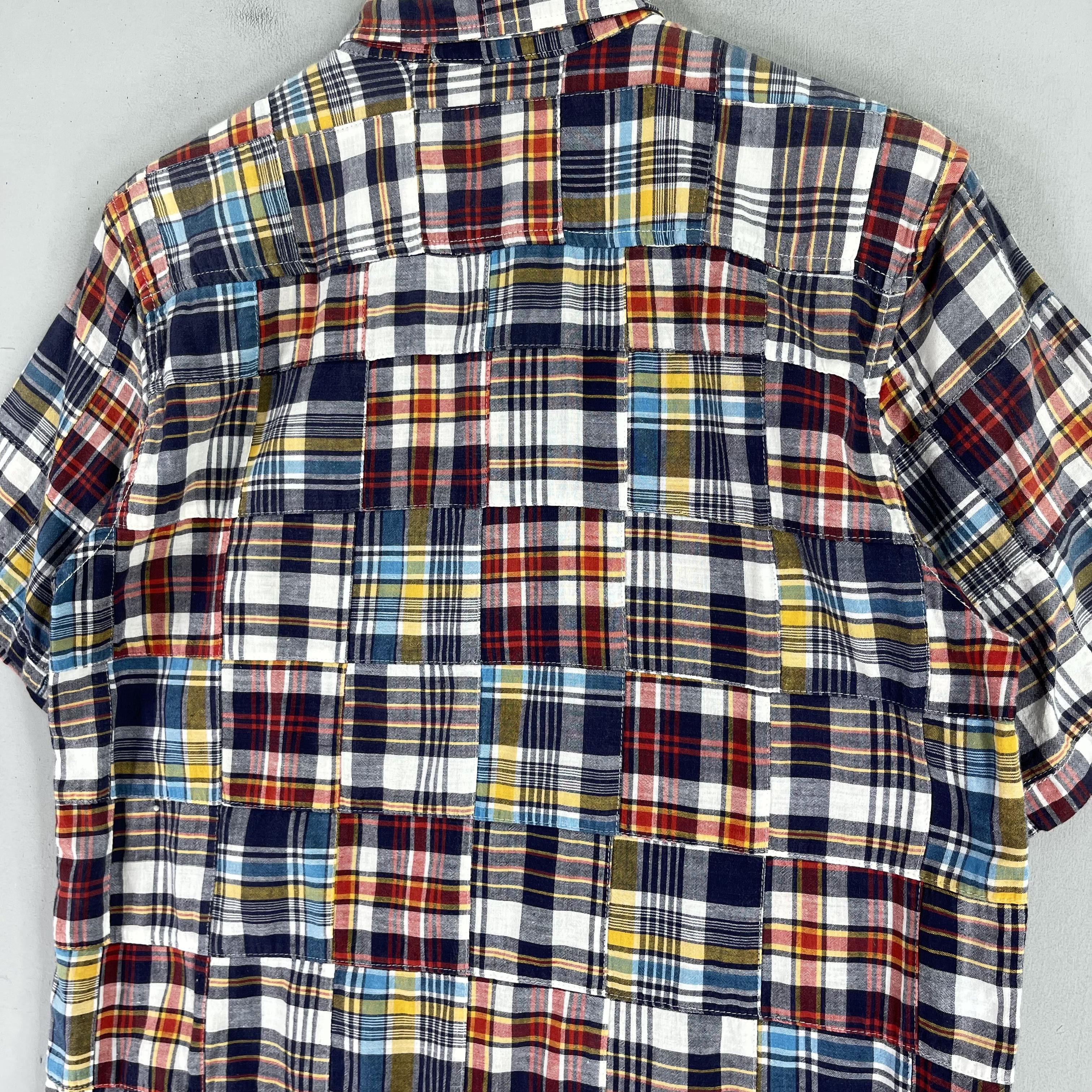 Flannel × Japanese Brand Vintage Patchwork Multi Checkered Tartan Rebuild Flannel Size US M / EU 48-50 / 2 - 8 Thumbnail
