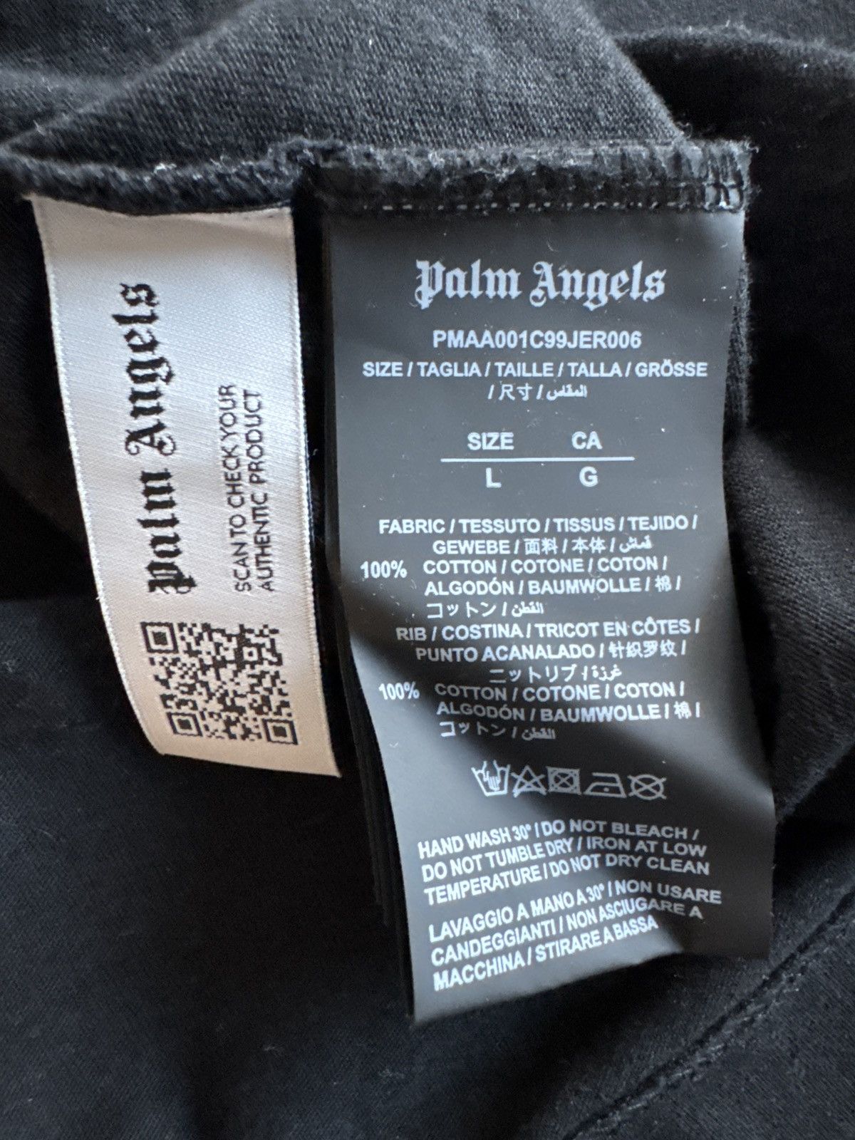 Palm Angels Palm Angels Milano sprayed-logo T-shirt Size US L / EU 52-54 / 3 - 5 Thumbnail