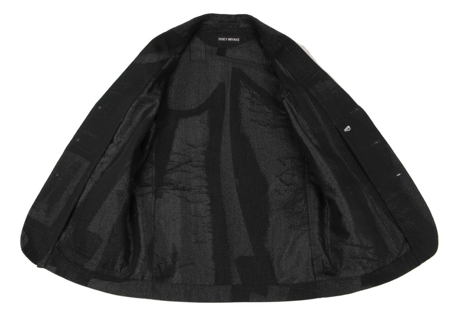 Issey Miyake A-POC INSIDE Lamé Jacquard Denim Jacket Black Size 4 Size US XL / EU 56 / 4 - 12 Thumbnail