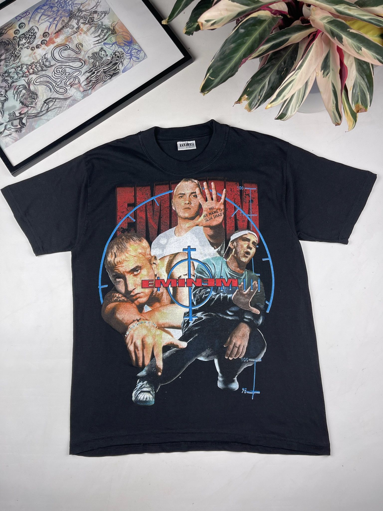 Band Tees 00s Eminem Vintage Rap Tour Tee Hip Hop Rare Band Y2K Size US M / EU 48-50 / 2 - 1 Thumbnail