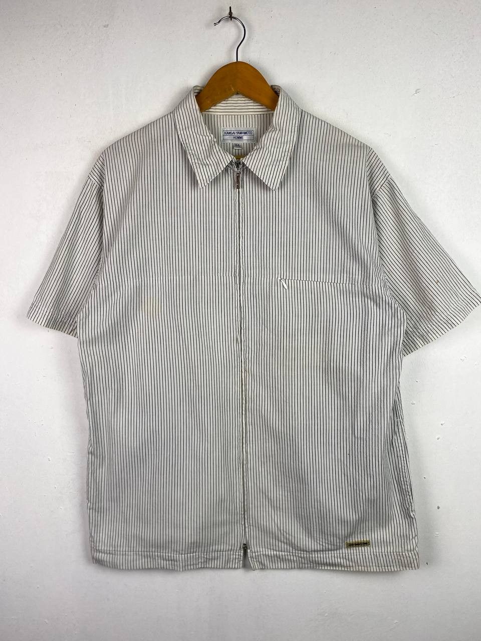 Japanese Brand kansai yamamoto short sleeves zipper jacket nice design Size US L / EU 52-54 / 3 - 1 Thumbnail