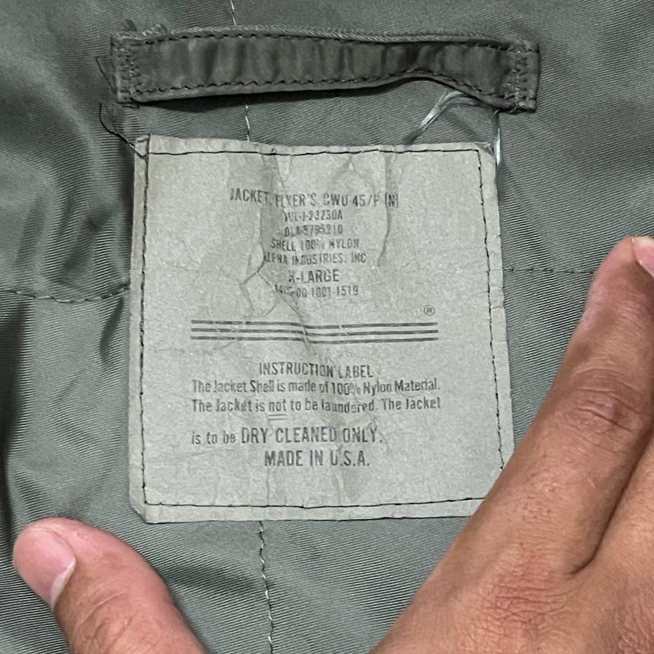 Alpha Industries Vintage Alpha Industries CWU-45/P Bomber Jacket Size US XL / EU 56 / 4 - 11 Thumbnail