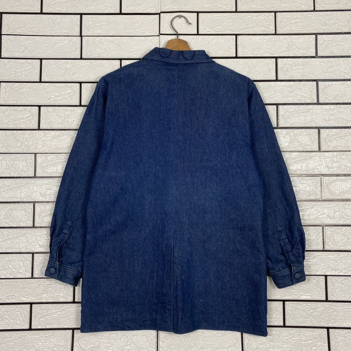 Indigo 🔥HICKORY CHORE DENIM JACKET HIKOOSEN ISSEY MIYAKE Size US M / EU 48-50 / 2 - 8 Thumbnail