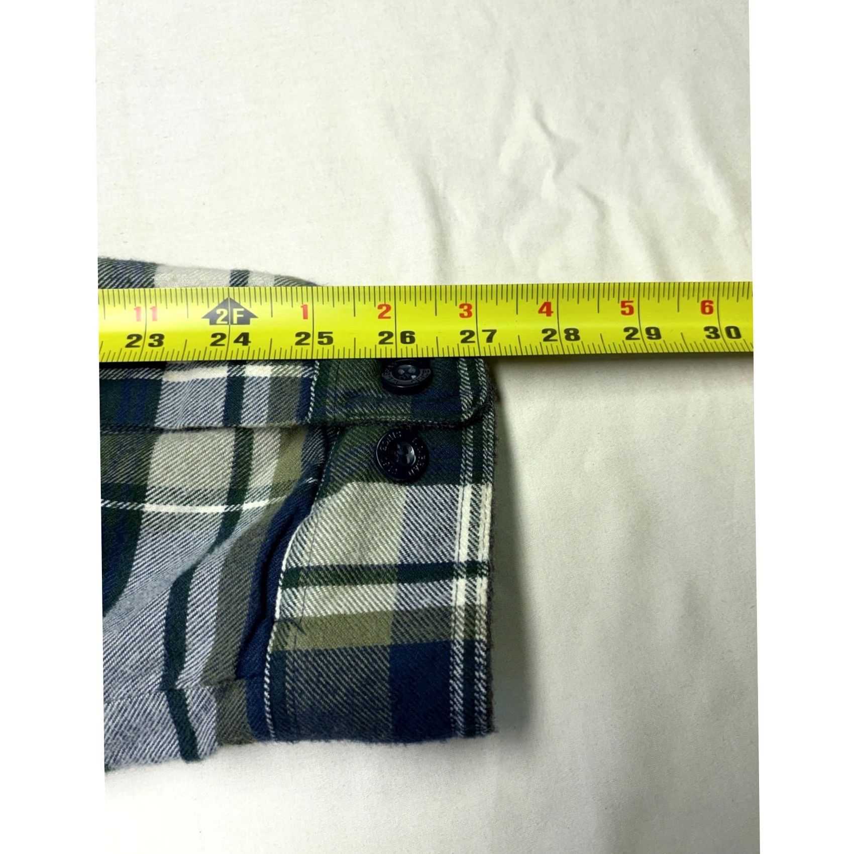 Vintage L.L. Bean Fleece Lined Flannel Shirt Jac Mens XL Tall Plaid Navy Green 298190 Size US XL / EU 56 / 4 - 8 Thumbnail