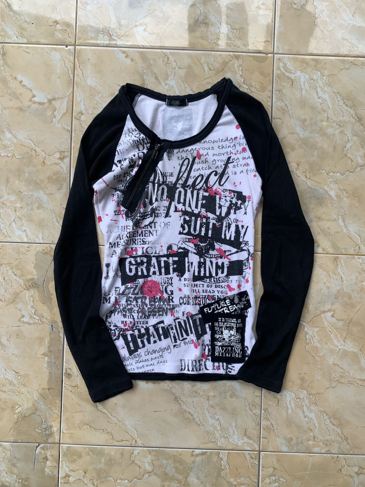 If Six Was Nine 2000s japanese archive vkei punk poem long sleeve Size US S / EU 44-46 / 1 - 2 Thumbnail