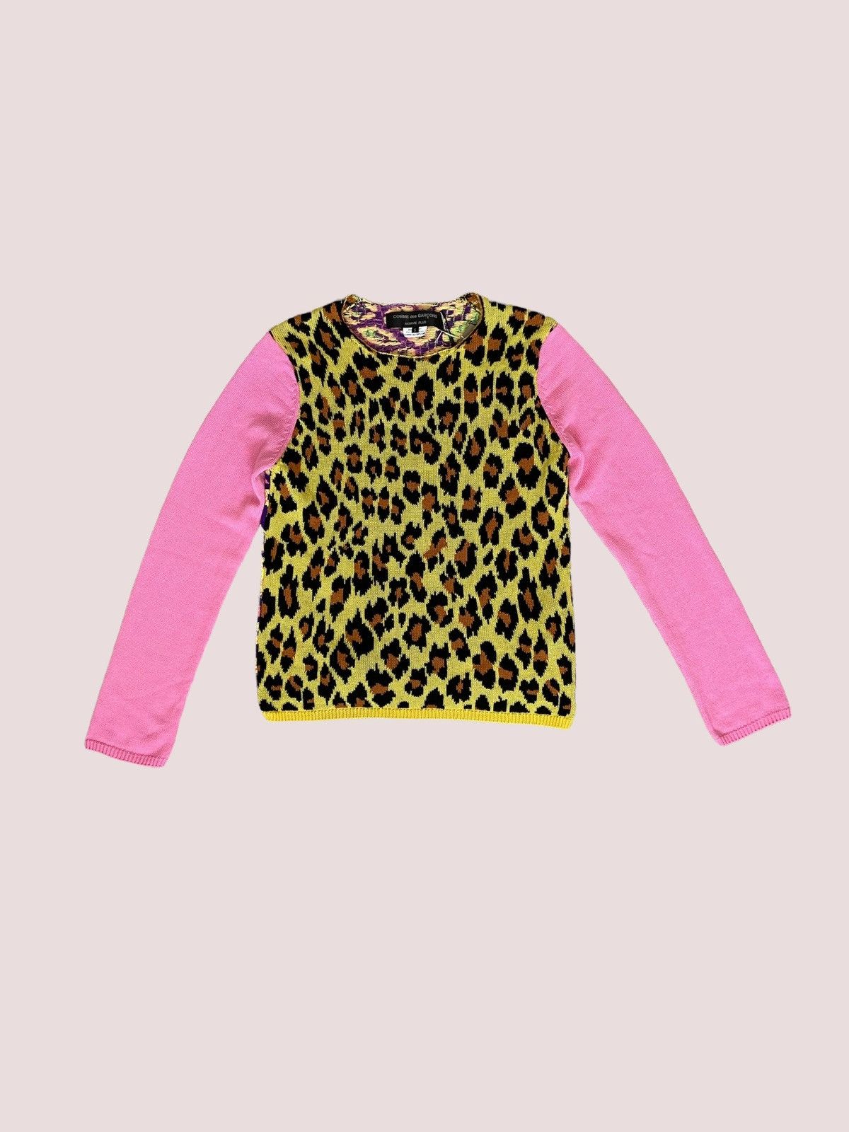 Comme des Garcons Homme Plus Comme Des Garcons Homme Plus AD17 Pink Leopard Sweater Size US S / EU 44-46 / 1 - 1 Thumbnail