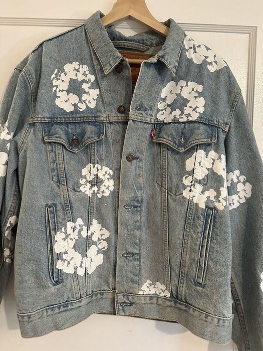 DENIM TEARS Denim Tears X Levi’s Cotton Wreath Denim Jacket | Grailed