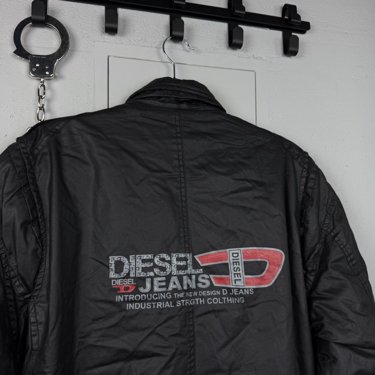 Diesel Vintage Avant Garde Leather Jacket Diesel Y2K Size US XL / EU 56 / 4 - 5 Thumbnail