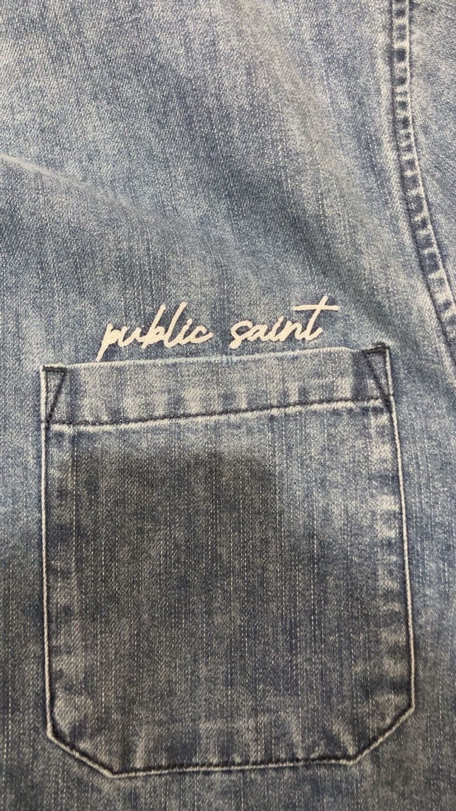 Other Public Saint Denim Collar Jacket Medium Size US M / EU 48-50 / 2 - 5 Thumbnail