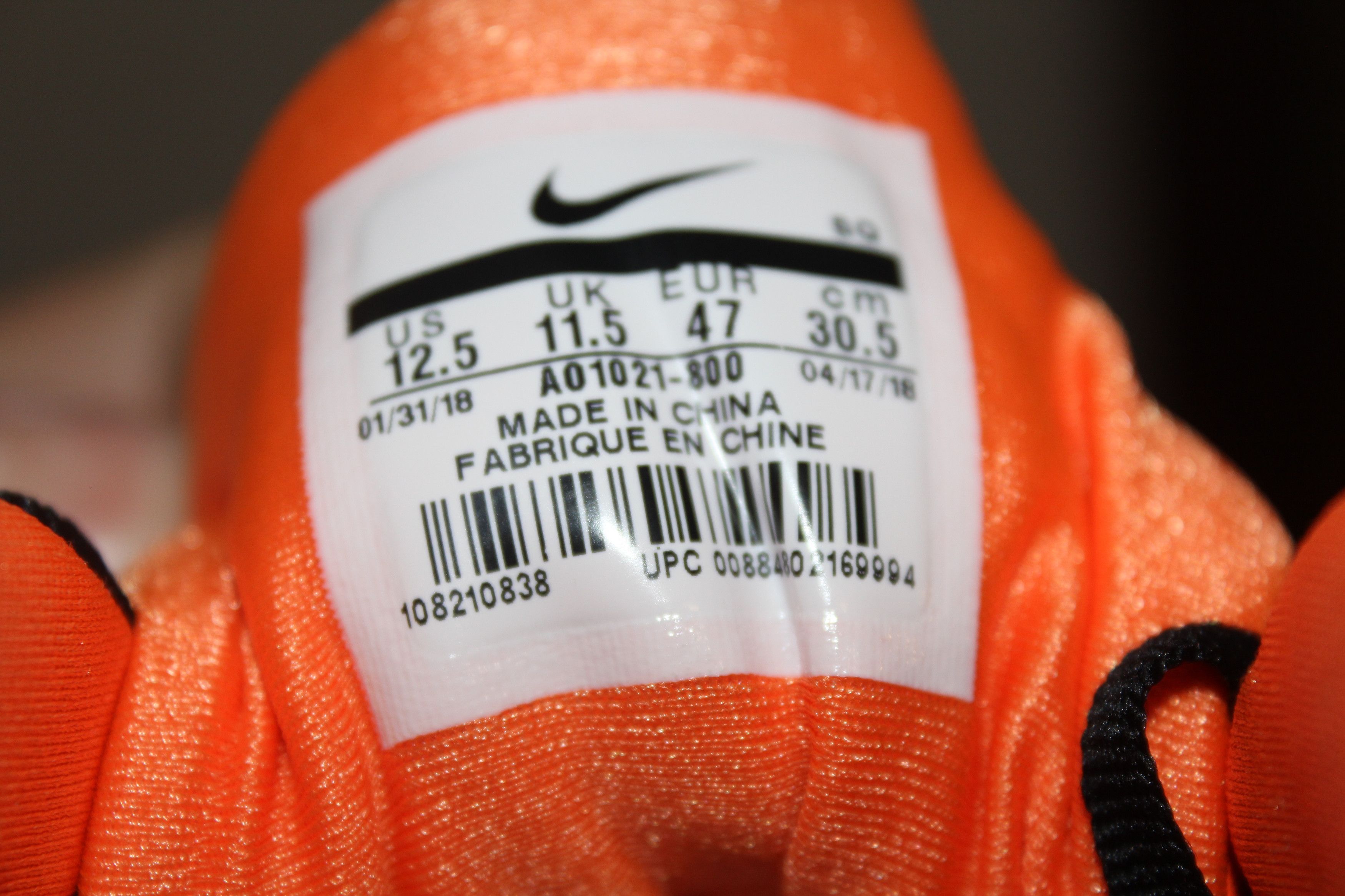 Nike Nike Air Max 1 Just Do It Total Orange Size 12.5 A01021-800 Size US 12.5 / EU 45-46 - 8 Thumbnail