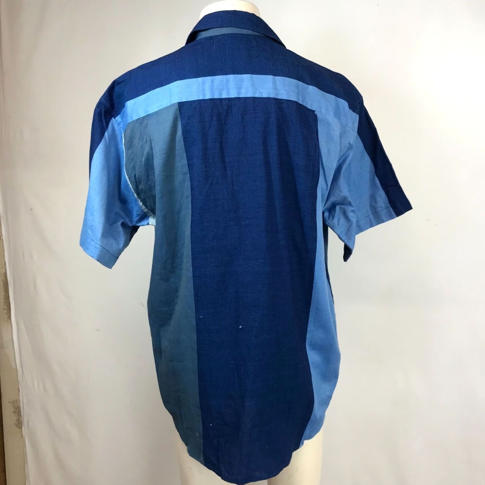Vivobarefoot barefoot Shirt Mens 16.5 Blue WOMEN SHORT SLEEVE BUTTON COLLARED COTTON Size XXL / US 16-18 / IT 52-54 - 5 Thumbnail