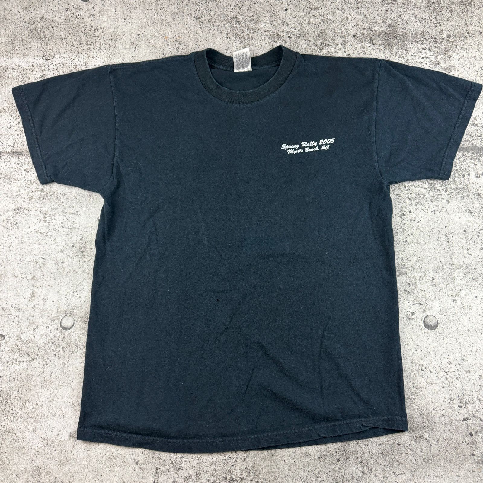 Fruit Of The Loom Spring Rally Motorcycle Rally 2005 Y2K Biker Shirt Size L Size US L / EU 52-54 / 3 - 2 Thumbnail