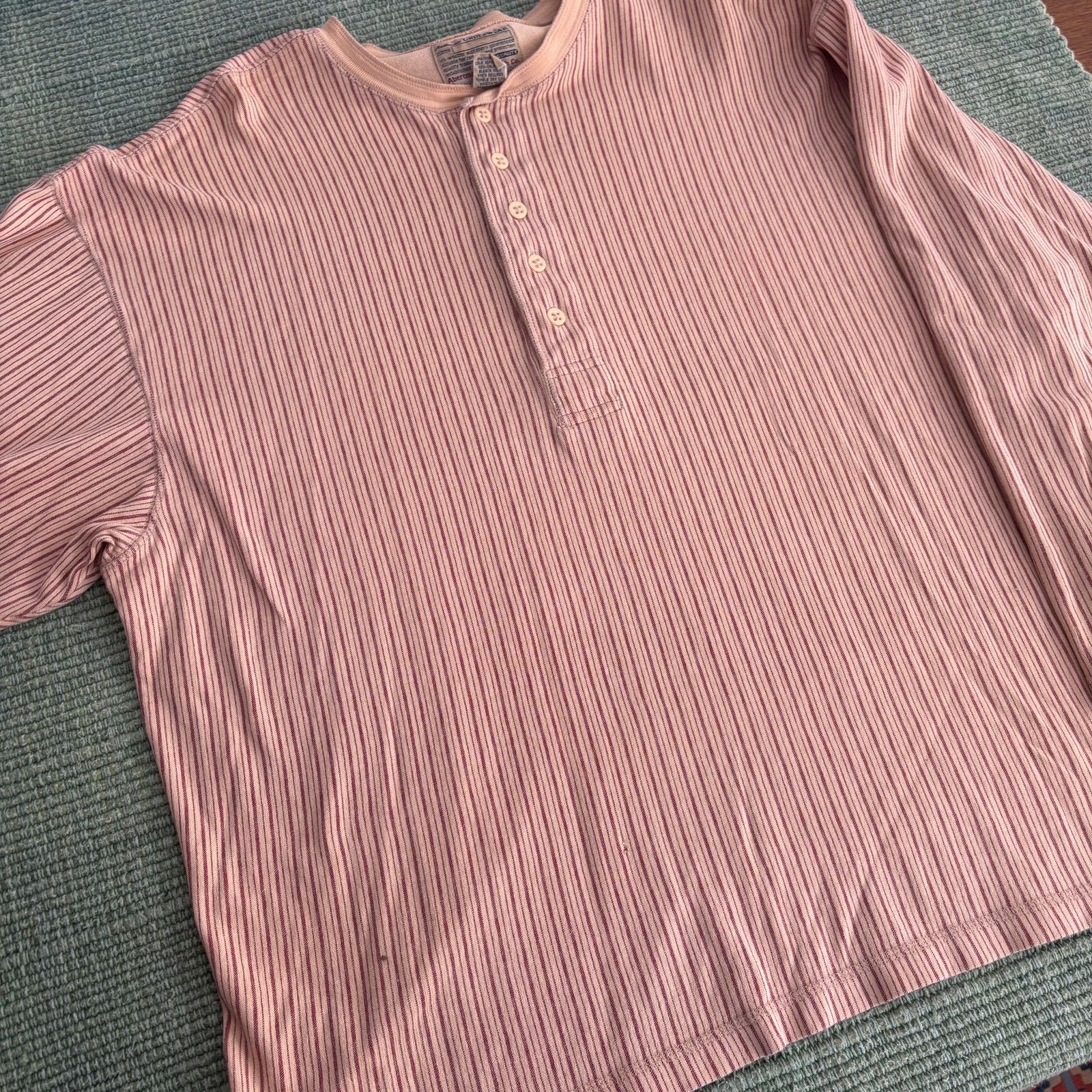 Abercrombie & Fitch 90s vintage abercombie & fitch striped cotton pajama shirt Size 44 - 5 Thumbnail