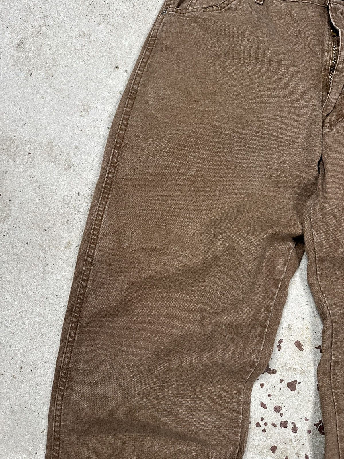 Dickies × Vintage Vintage Y2K Dickies Baggy Brown Carpenter Denim Pants Jeans Size US 38 / EU 54 - 5 Thumbnail