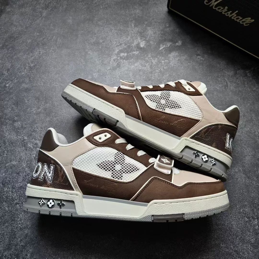 Louis Vuitton Louis Vuitton Training Brown Lowtop Sneakers 42 Men Size US 9 / EU 42 - 1 Thumbnail