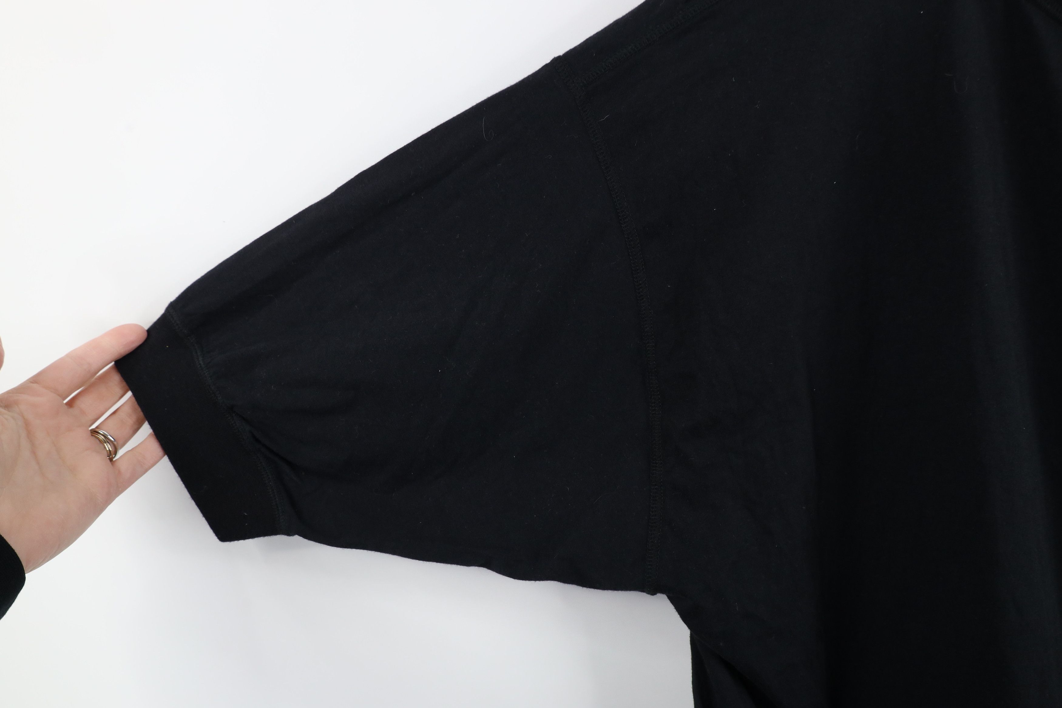 Vintage Vintage 90s Streetwear Blank Baggy Fit Cotton T-Shirt Black Size US XL / EU 56 / 4 - 5 Thumbnail